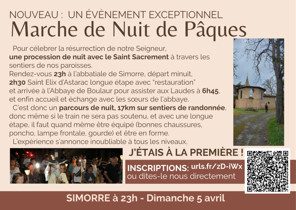 Marche de nuit de Pâques