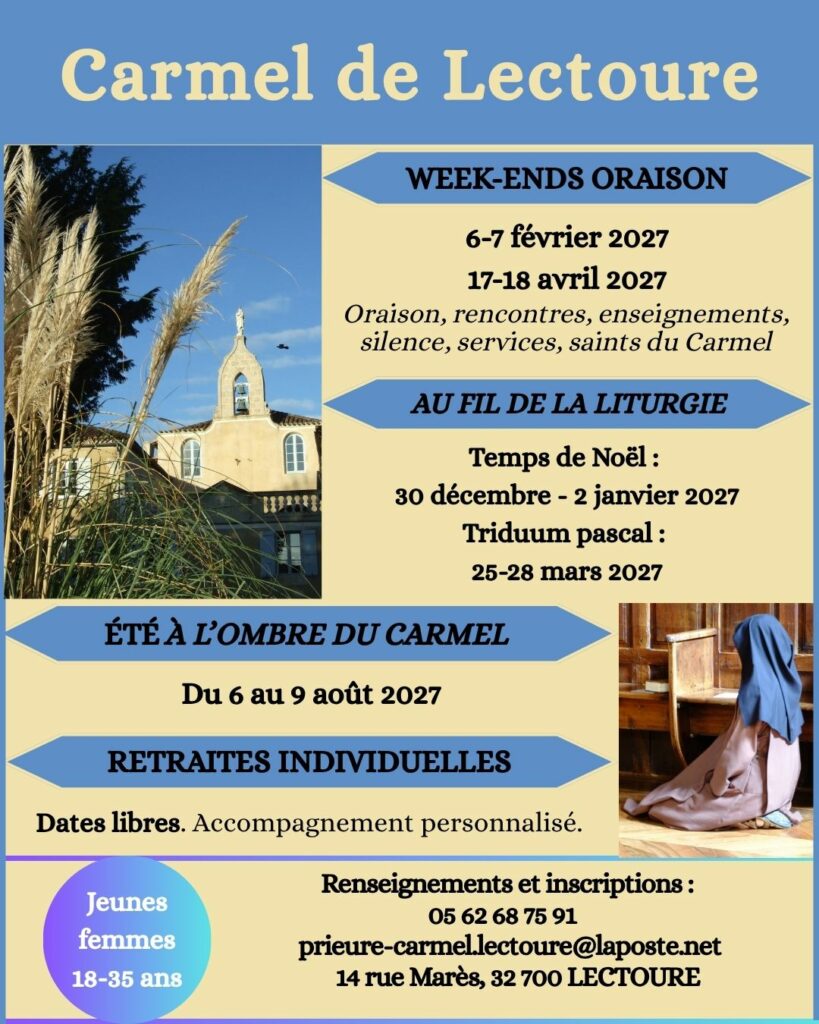 Week-ends pour jeunes femmes Carmel de Lectoure